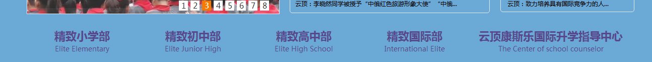云頂學校網(wǎng)站效果圖